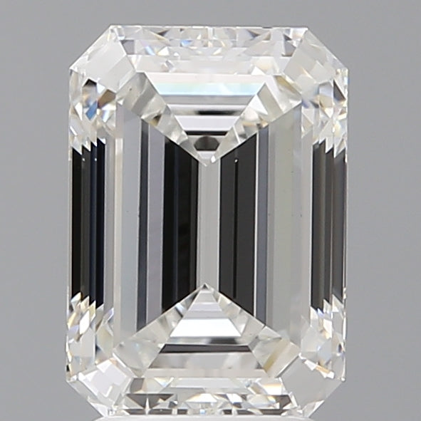 3.08 Carat Emerald Shaped, Ideal Cut, E Color, VS1 Clarity, IGI Certified Lab Grown Diamond