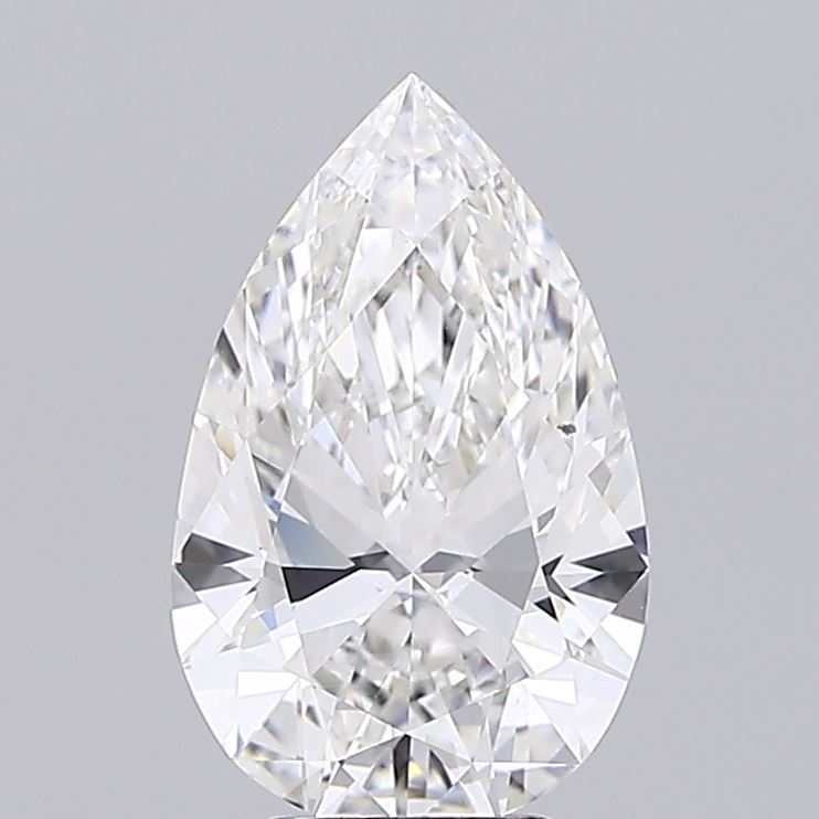 4.01 Carat Pear Shaped, Excellent Cut, F Color, VVS2 Clarity, IGI Certified Lab Grown Diamond