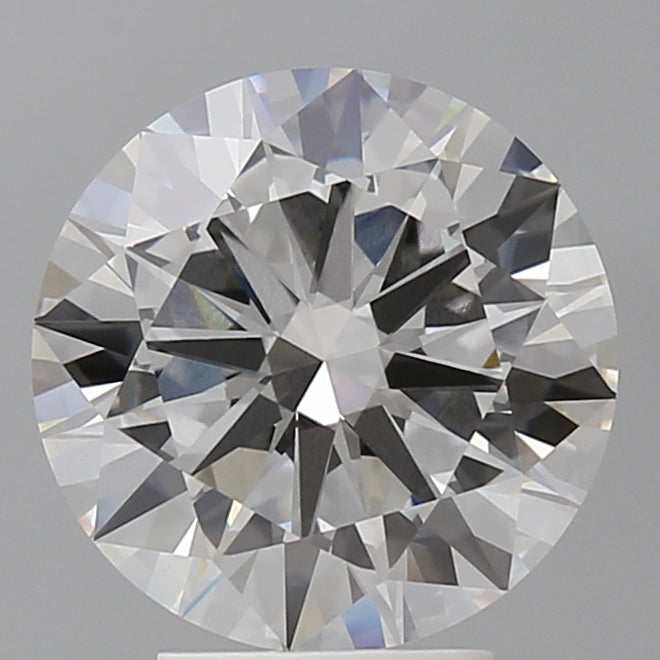 4.08 Carat Round Shaped, Excellent Cut, F Color, VVS2 Clarity, IGI Certified Lab Grown Diamond