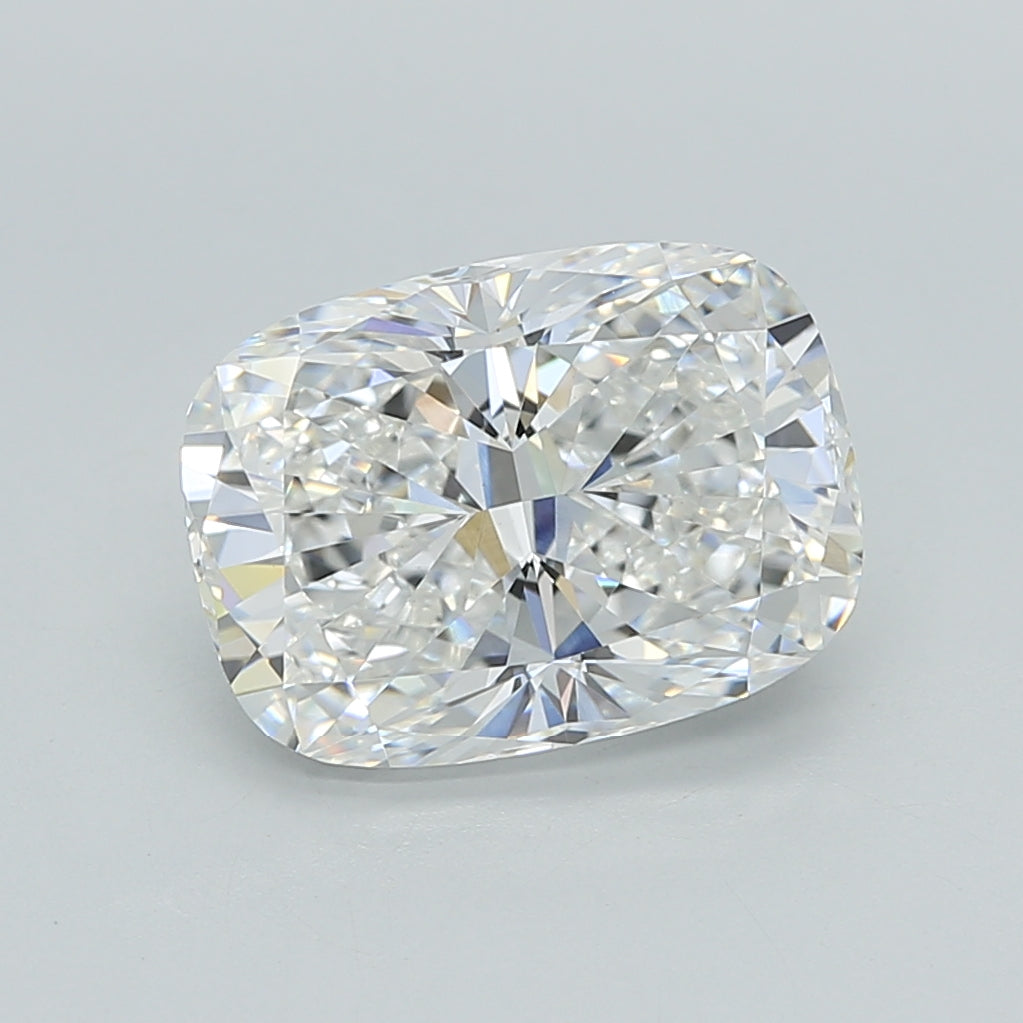 3.03 Carat Cushion Shaped, Ideal Cut, E Color, VVS2 Clarity, IGI Certified Lab Grown Diamond