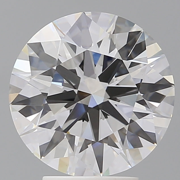 4.03 Carat Round Shaped, Excellent Cut, E Color, VVS2 Clarity, IGI Certified Lab Grown Diamond