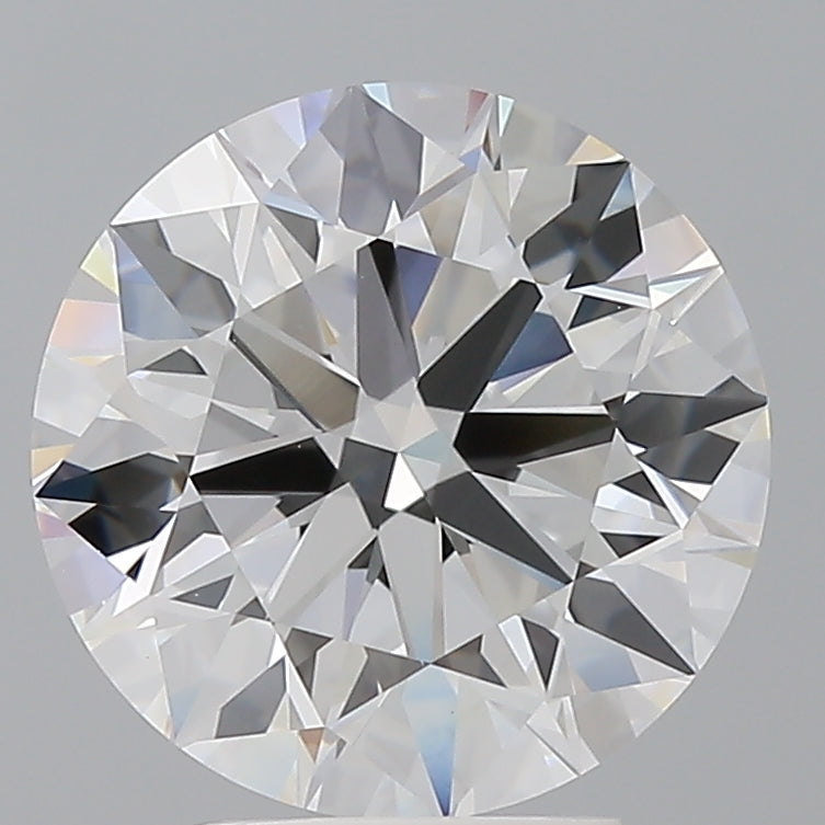 4.09 Carat Round Shaped, Ideal Cut, F Color, VVS2 Clarity, IGI Certified Lab Grown Diamond