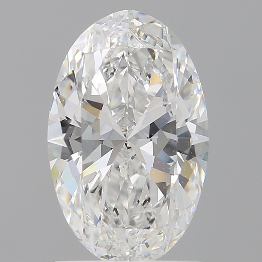 1.60 Carat Oval Shaped, Ideal Cut, E Color, VVS2 Clarity, IGI Certified Lab Grown Diamond