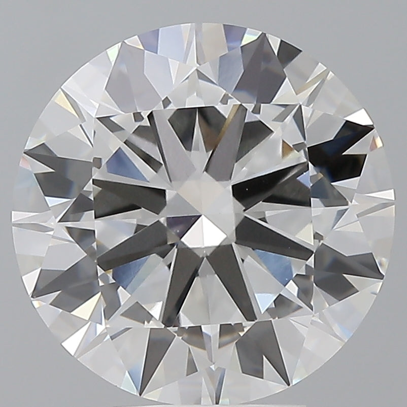 5.56 Carat Round Shaped, Excellent Cut, E Color, VVS2 Clarity, IGI Certified Lab Grown Diamond