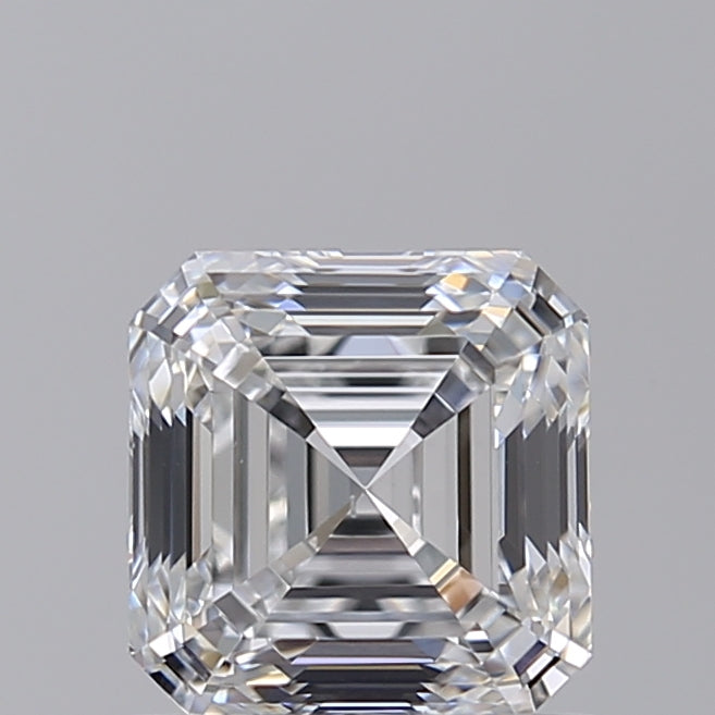 1.04 Carat Asscher Shaped, Ideal Cut, F Color, VS2 Clarity, IGI Certified Lab Grown Diamond