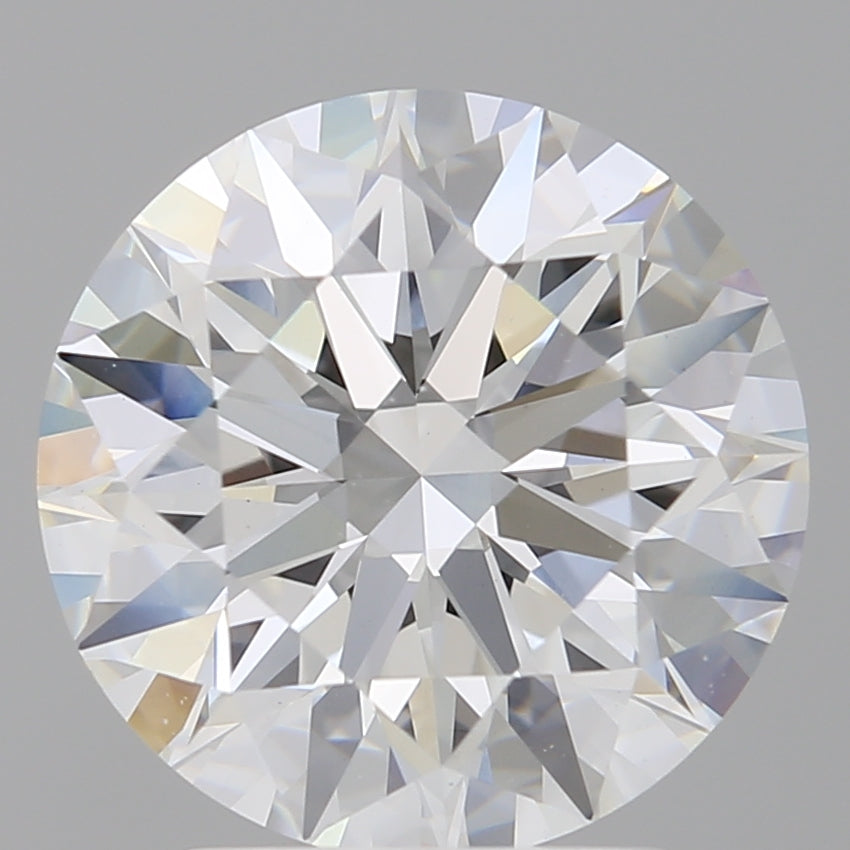 3.10 Carat Round Shaped, Ideal Cut, E Color, VVS2 Clarity, IGI Certified Lab Grown Diamond