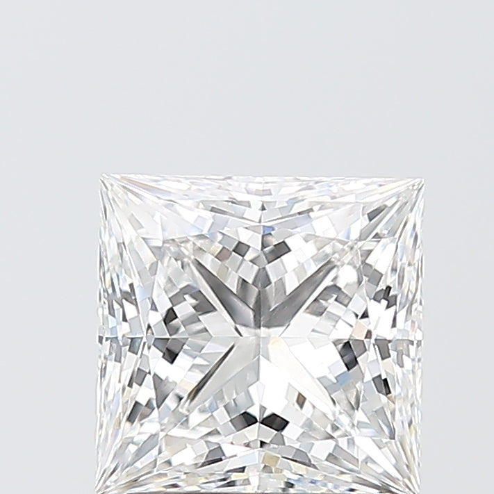 2.04 Carat Princess Shaped, Ideal Cut, F Color, VVS2 Clarity, IGI Certified Lab Grown Diamond