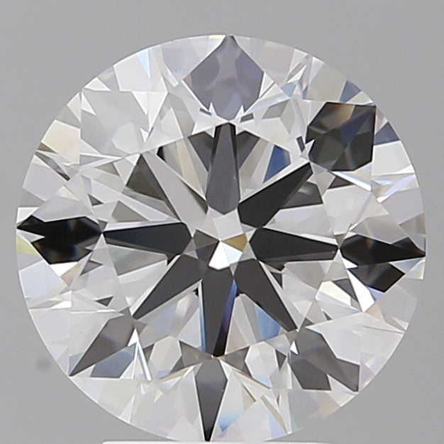 4.03 Carat Round Shaped, Ideal Cut, F Color, VVS2 Clarity, IGI Certified Lab Grown Diamond