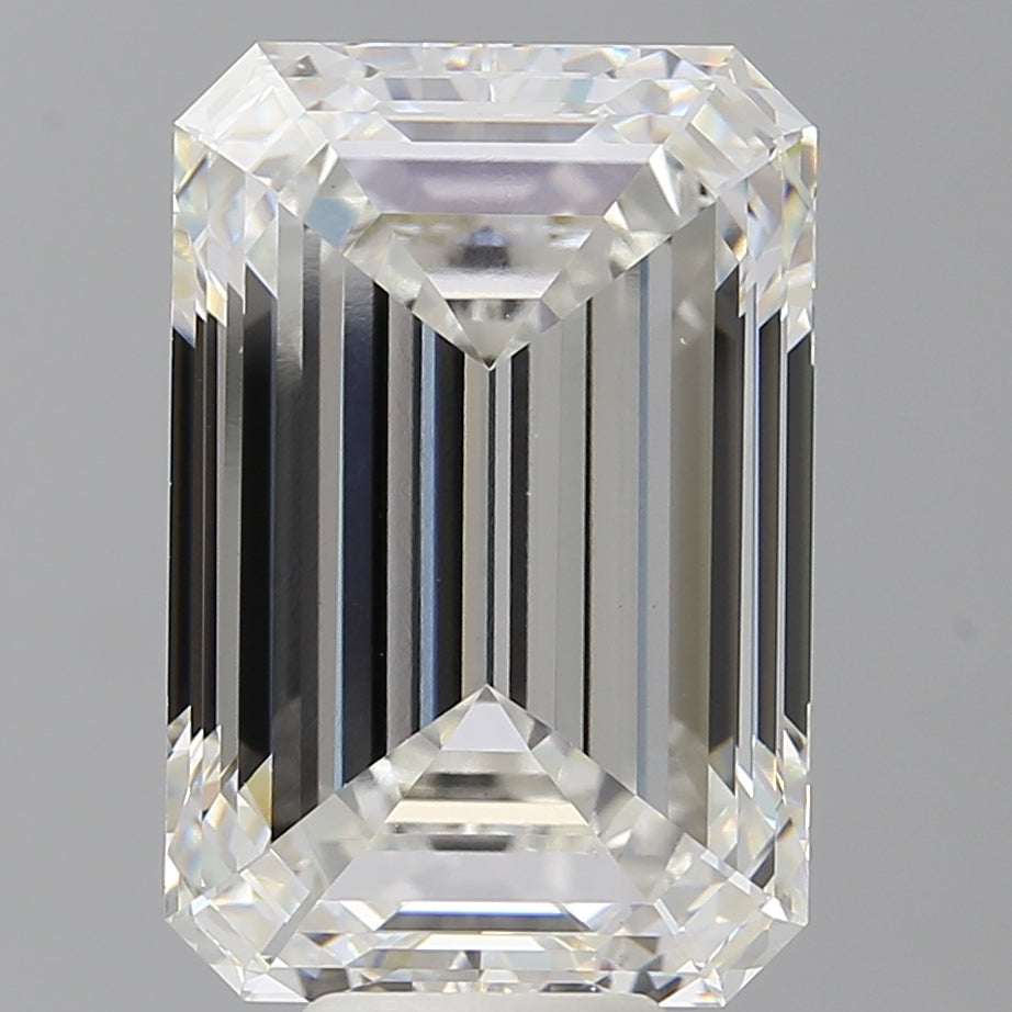 10.54 Carat Emerald Shaped, Ideal Cut, F Color, VS1 Clarity, IGI Certified Lab Grown Diamond