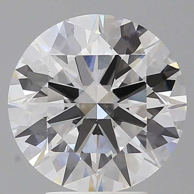 4.06 Carat Round Shaped, Ideal Cut, F Color, VVS2 Clarity, IGI Certified Lab Grown Diamond