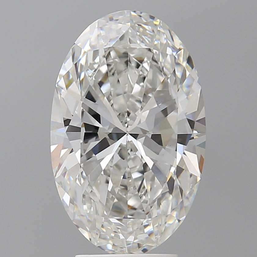 4.58 Carat Oval Shaped, Ideal Cut, F Color, VVS2 Clarity, IGI Certified Lab Grown Diamond