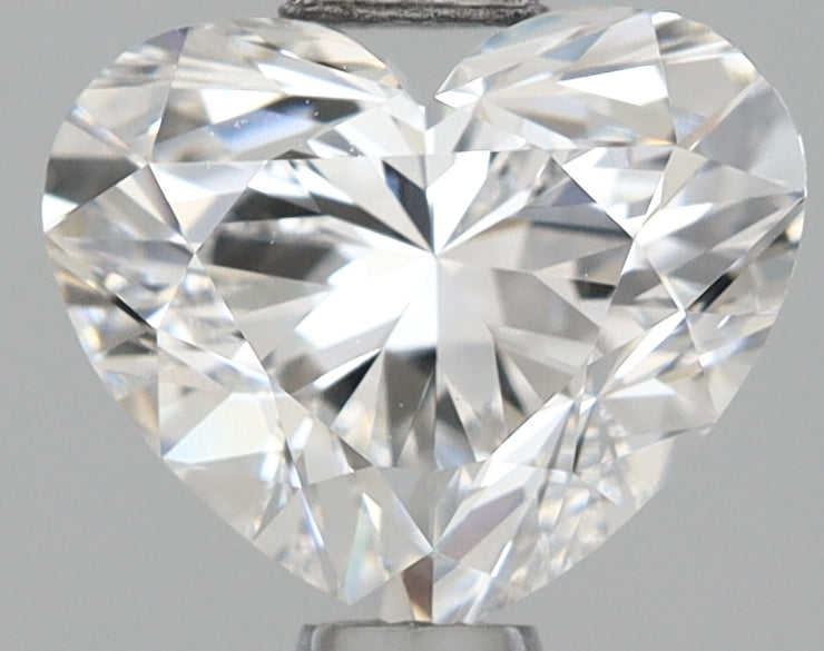 1.08 Carat Heart Shaped, Ideal Cut, D Color, VVS2 Clarity, IGI Certified Lab Grown Diamond