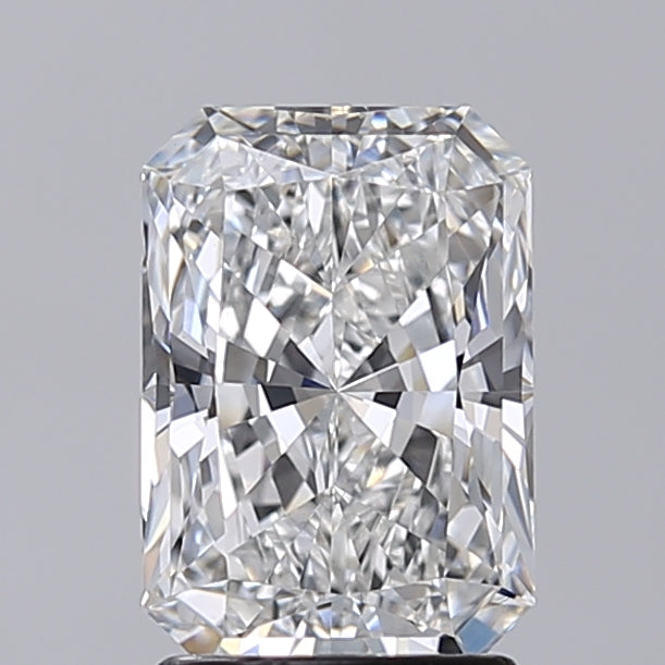 2.02 Carat Radiant Shaped, Ideal Cut, D Color, VVS2 Clarity, IGI Certified Lab Grown Diamond