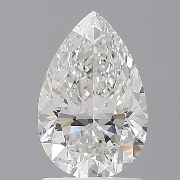 1.52 Carat Pear Shaped, Ideal Cut, E Color, VVS2 Clarity, IGI Certified Lab Grown Diamond