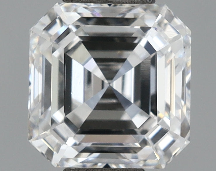 1.02 Carat Asscher Shaped, Ideal Cut, D Color, IF Clarity, IGI Certified Lab Grown Diamond
