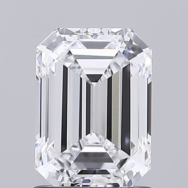 1.42 Carat Emerald Shaped, Ideal Cut, D Color, IF Clarity, IGI Certified Lab Grown Diamond