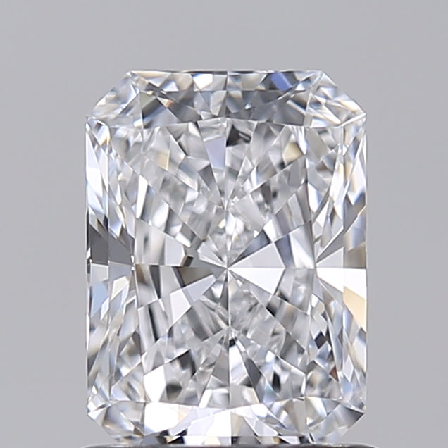 1.00 Carat Radiant Shaped, Ideal Cut, D Color, VVS1 Clarity, IGI Certified Lab Grown Diamond