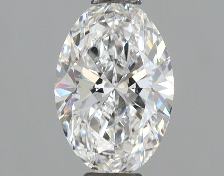 1.08 Carat Oval Shaped, Ideal Cut, D Color, VVS2 Clarity, IGI Certified Lab Grown Diamond