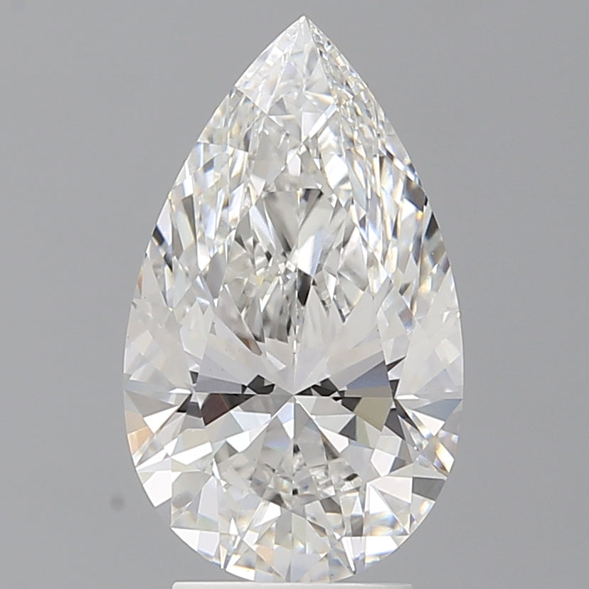 3.53 Carat Pear Shaped, Ideal Cut, F Color, VS1 Clarity, IGI Certified Lab Grown Diamond