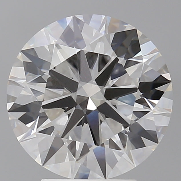 4.03 Carat Round Shaped, Ideal Cut, F Color, VVS2 Clarity, IGI Certified Lab Grown Diamond
