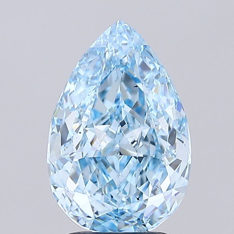 2.52 Carat Pear Shaped, Ideal Cut, VS1 Clarity, IGI Certified Lab Grown Diamond