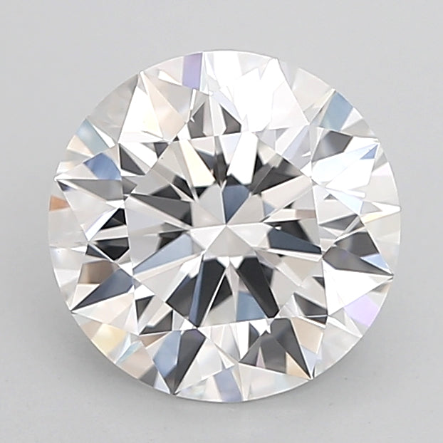 2.55 Carat Round Shaped, Ideal Cut, D Color, VVS2 Clarity, IGI Certified Lab Grown Diamond