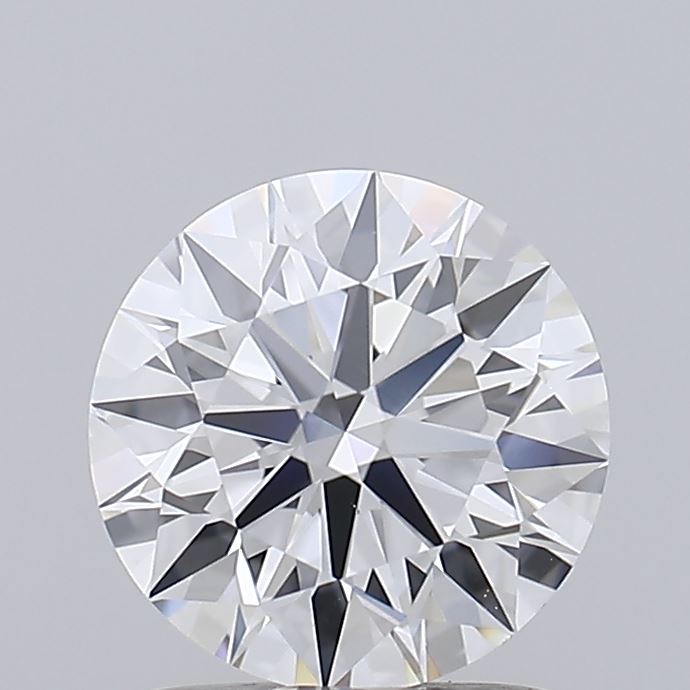 1.53 Carat Round Shaped, Ideal Cut, D Color, VVS2 Clarity, IGI Certified Lab Grown Diamond