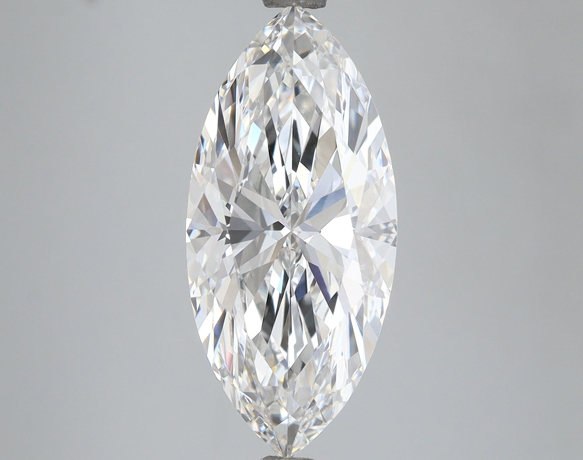 4.04 Carat Marquise Shaped, Ideal Cut, E Color, VVS1 Clarity, IGI Certified Lab Grown Diamond