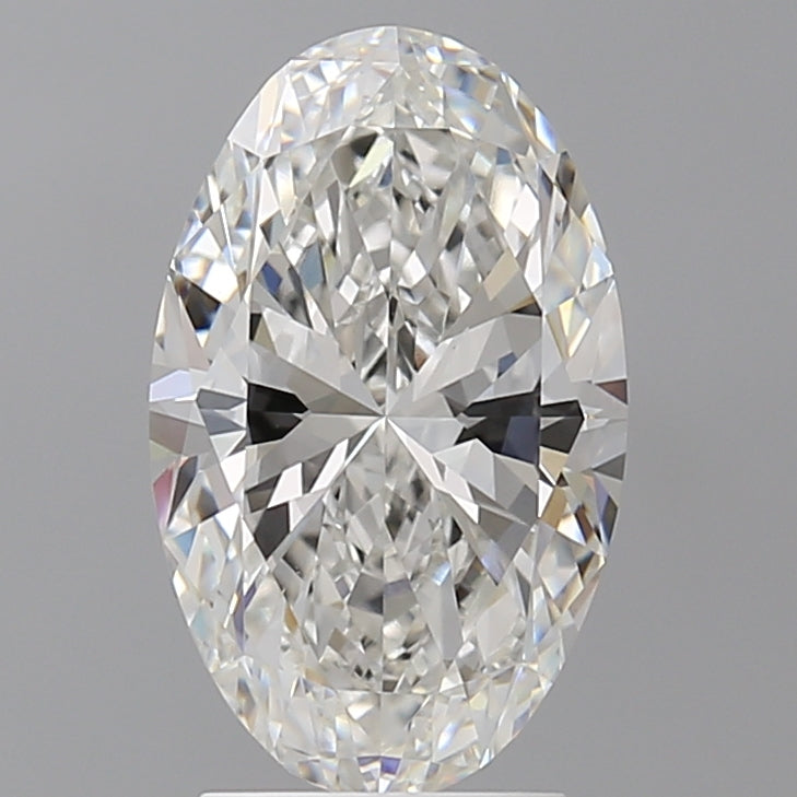 3.00 Carat Oval Shaped, Ideal Cut, F Color, VVS2 Clarity, IGI Certified Lab Grown Diamond