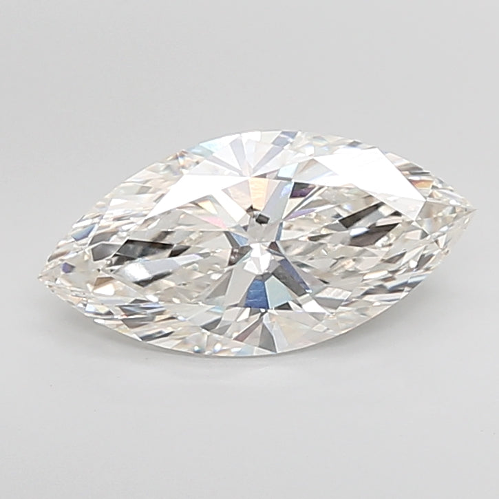4.02 Carat Marquise Shaped, Ideal Cut, H Color, VVS1 Clarity, IGI Certified Lab Grown Diamond