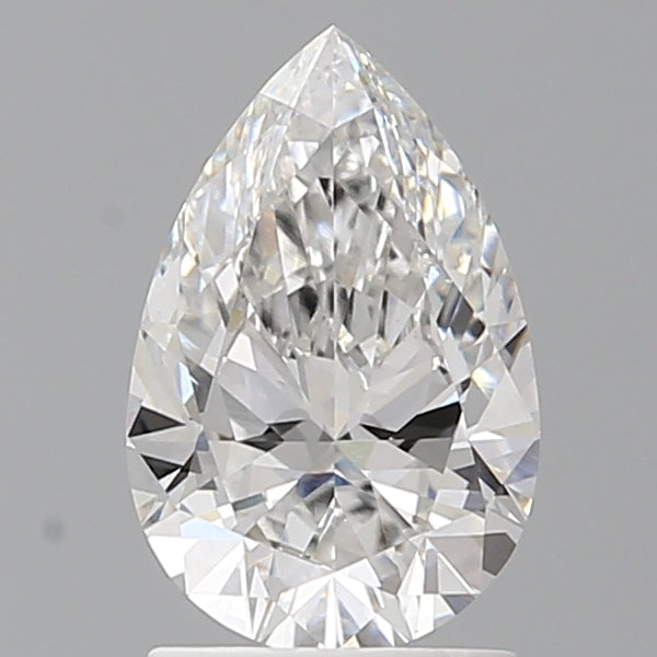 1.59 Carat Pear Shaped, Ideal Cut, E Color, VVS2 Clarity, IGI Certified Lab Grown Diamond