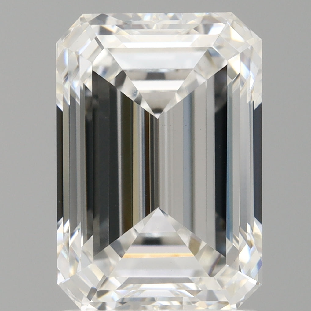 2.03 Carat Emerald Shaped, Ideal Cut, E Color, VVS2 Clarity, IGI Certified Lab Grown Diamond