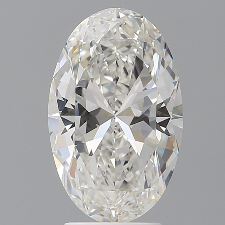 3.53 Carat Oval Shaped, Ideal Cut, G Color, VVS2 Clarity, IGI Certified Lab Grown Diamond