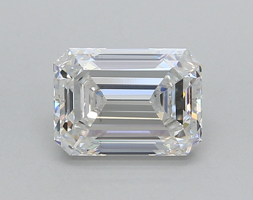 1.51 Carat Emerald Shaped, Excellent Cut, F Color, VVS1 Clarity, IGI Certified Lab Grown Diamond