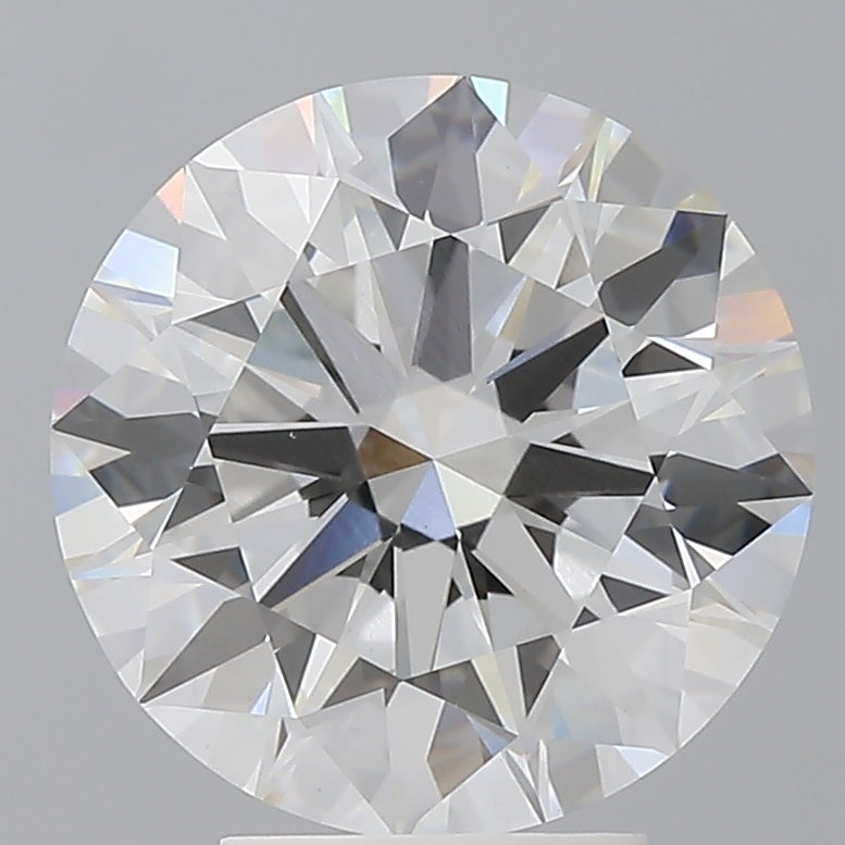 4.57 Carat Round Shaped, Ideal Cut, E Color, VVS2 Clarity, IGI Certified Lab Grown Diamond