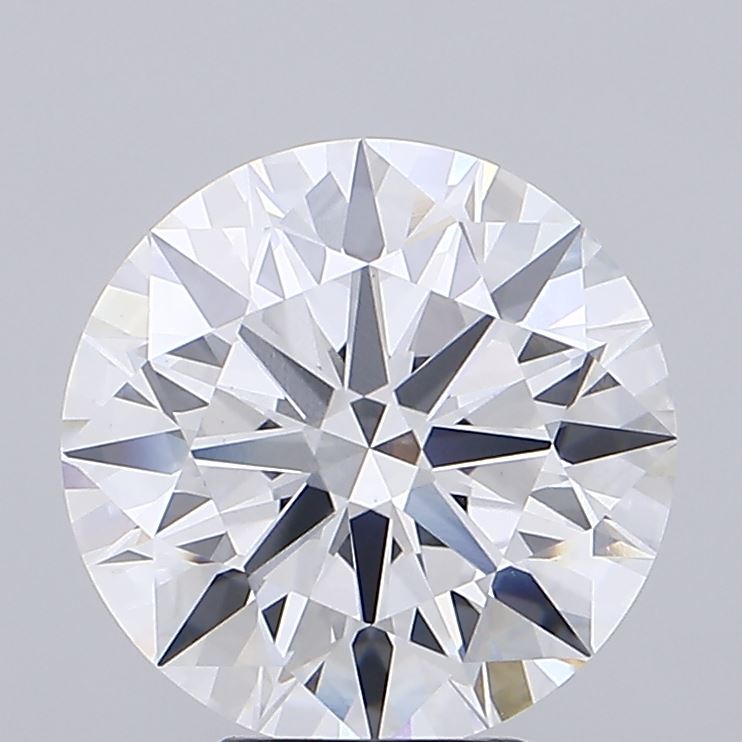 6.09 Carat Round Shaped, Ideal Cut, D Color, VVS2 Clarity, IGI Certified Lab Grown Diamond