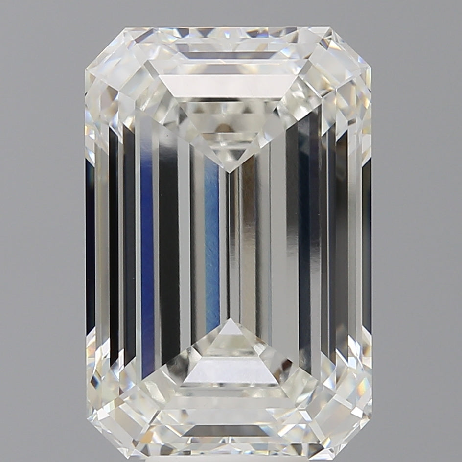 11.08 Carat Emerald Shaped, Ideal Cut, F Color, VVS2 Clarity, IGI Certified Lab Grown Diamond