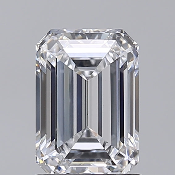 1.51 Carat Emerald Shaped, Excellent Cut, D Color, VS1 Clarity, IGI Certified Lab Grown Diamond