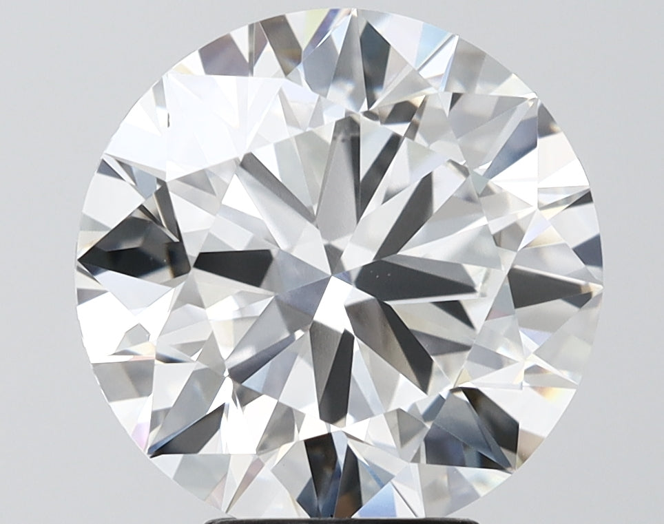 5.33 Carat Round Shaped, Ideal Cut, F Color, VS1 Clarity, IGI Certified Lab Grown Diamond