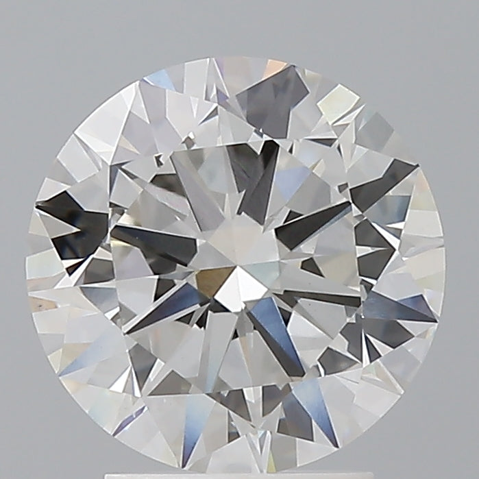 3.02 Carat Round Shaped, Excellent Cut, F Color, VS2 Clarity, IGI Certified Lab Grown Diamond