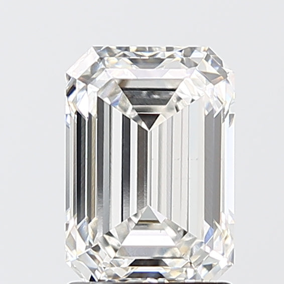 2.09 Carat Emerald Shaped, Ideal Cut, F Color, VS1 Clarity, IGI Certified Lab Grown Diamond