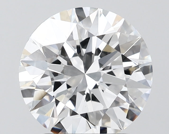 2.09 Carat Round Shaped, Excellent Cut, E Color, VS1 Clarity, IGI Certified Lab Grown Diamond