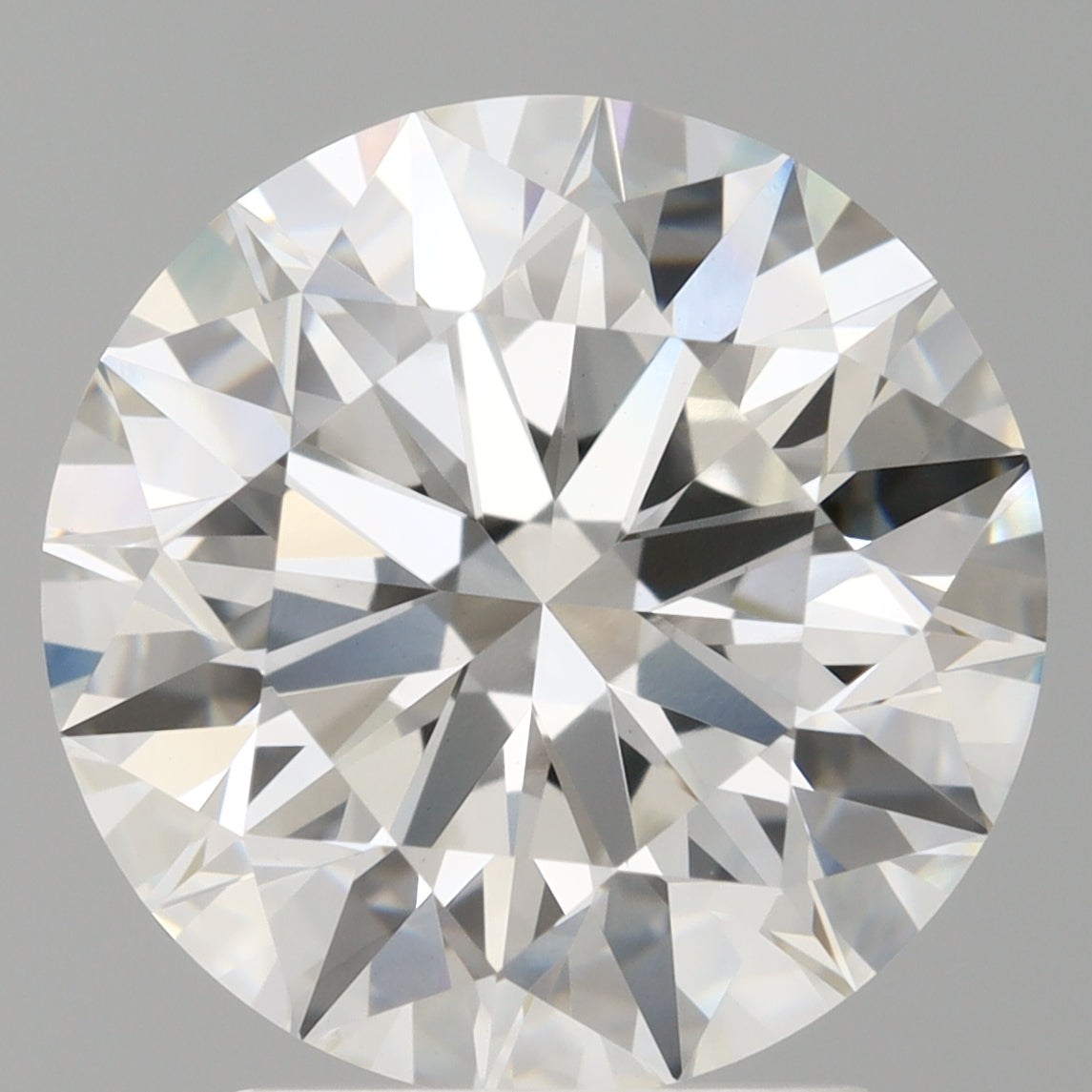 3.08 Carat Round Shaped, Ideal Cut, F Color, VVS2 Clarity, IGI Certified Lab Grown Diamond