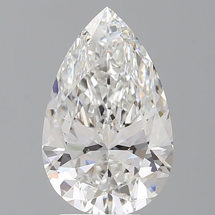 2.58 Carat Pear Shaped, Ideal Cut, E Color, VVS2 Clarity, IGI Certified Lab Grown Diamond