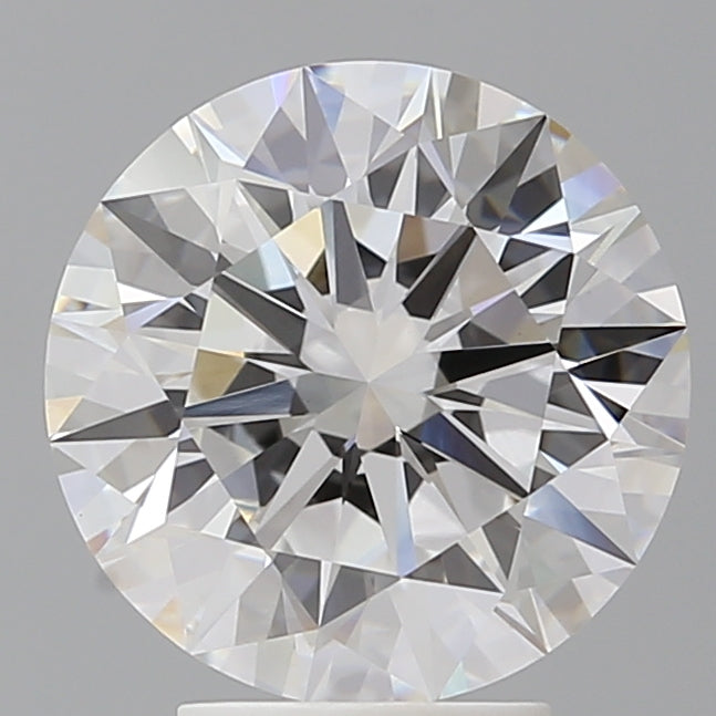 4.10 Carat Round Shaped, Ideal Cut, F Color, VVS2 Clarity, IGI Certified Lab Grown Diamond