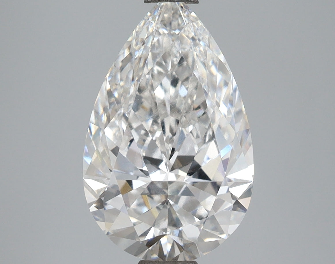 3.04 Carat Pear Shaped, Excellent Cut, E Color, VS1 Clarity, IGI Certified Lab Grown Diamond