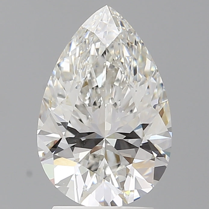 2.59 Carat Pear Shaped, Ideal Cut, F Color, VS1 Clarity, IGI Certified Lab Grown Diamond