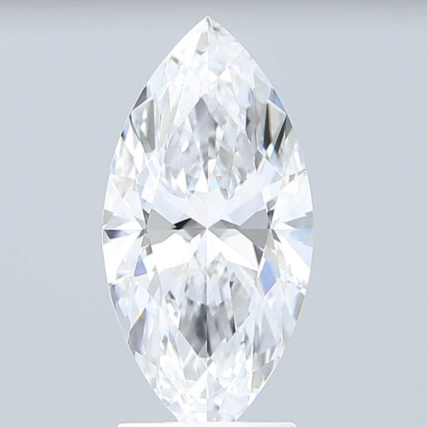 2.29 Carat Marquise Shaped, Ideal Cut, D Color, VVS2 Clarity, IGI Certified Lab Grown Diamond