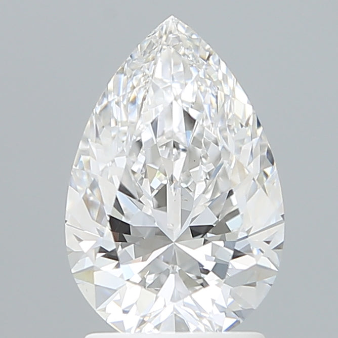 2.05 Carat Pear Shaped, Excellent Cut, E Color, VVS2 Clarity, IGI Certified Lab Grown Diamond