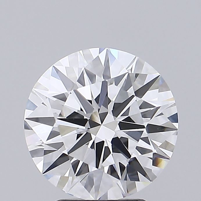 2.11 Carat Round Shaped, Ideal Cut, E Color, VVS2 Clarity, IGI Certified Lab Grown Diamond